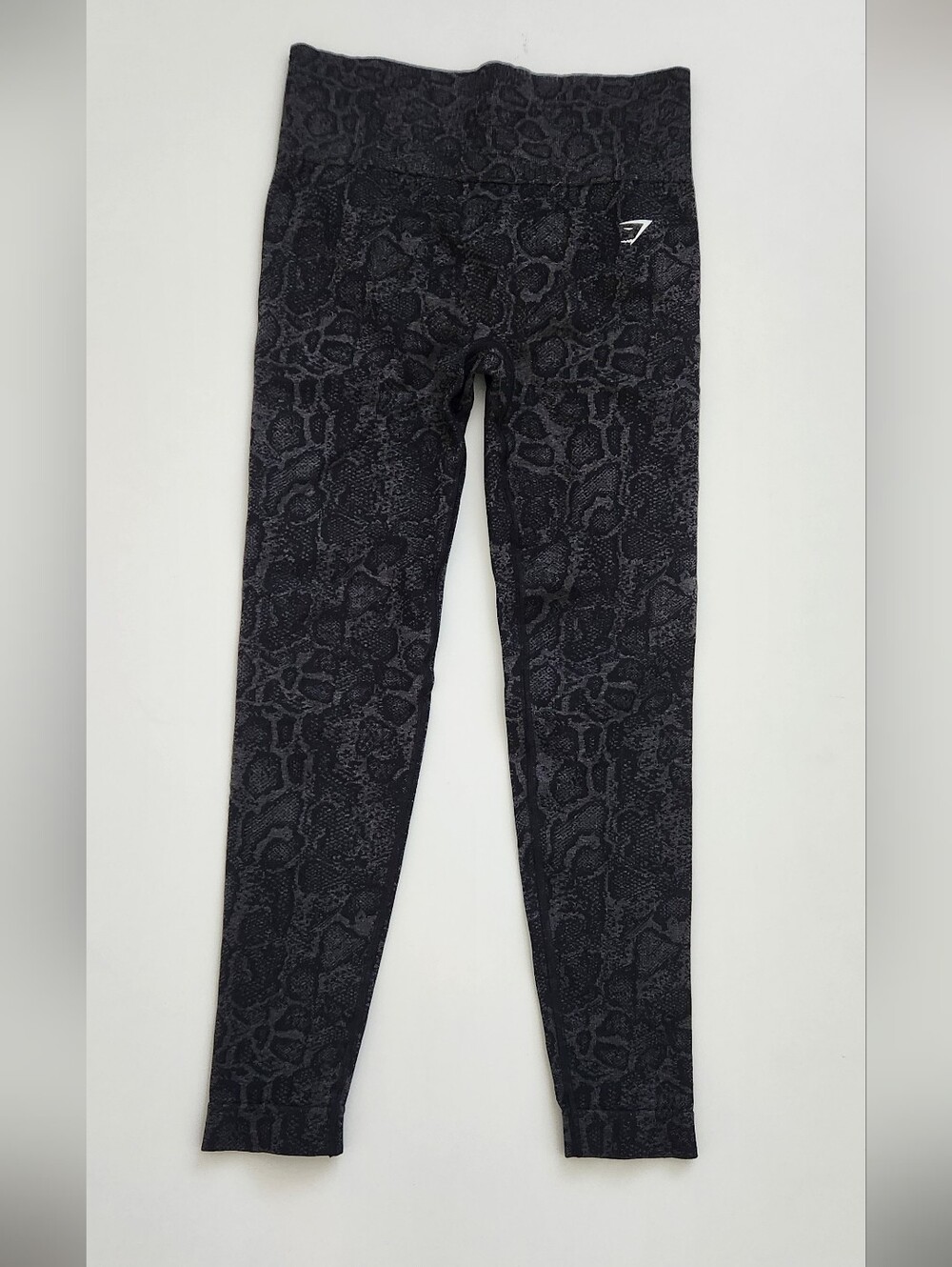 Gymshark Animal Print Seamless Leggings Medium Black Gray